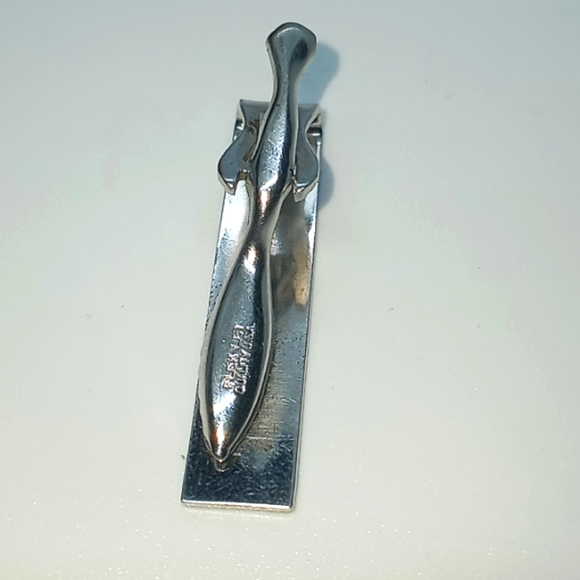 Silver Tone Flex Let Vintage Mens Tie Clip USA Quality - Picture 3 of 4